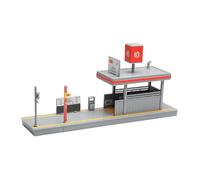 Miniature Unassembled Metro Station Building Model Set 1/64 Scale Railway Dioramas DIYer Craft Project For Hobbyists Plastic Architectural Model For Adults