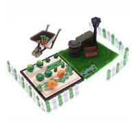 Miniature Vegetables - 9cm Farm Field Toy Kit, Realistic Vegetable Figurines For Kids, Educational Miniature Scene Accessories, Learning Tool For Plant Knowledge, Detailed and Diorama Decor