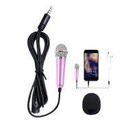 Miniature Vlogging Microphone - 5.8cm Portable | Aluminum Alloy Voice Recording Tool For Singing And Video, Omnidirectional Cell Phone Microphone For Home Studio And Social Media 1-Pack