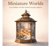 Miniature Worlds Coloring Book for Adults: 30 Illustrations of Tiny Towns Nestled in Terrariums, Music Boxes, Teacups, Lanterns, and Suitcases