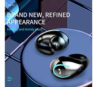 Miniauriculares de Conducción ósea YX-08 Auricular con Sonido Estéreo con Chip 5.0 para Llamadas Claras y Escuchar Música hasta 20 Horas de Tiempo de Espera para Usuarios Activos (Black)