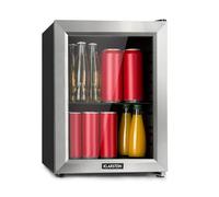 Minibar frigorífico para bebidas Klarstein Harlem, sistema de refrigeración por compresión, 23 L, 5 niveles de refrigeración: 0-10 °C, bajo nivel sonoro: 39 dB, 1 base de rejilla metálica, negro