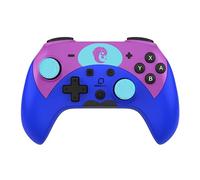 Minibird Pop Top - "The Unicorn" Controlador inalámbrico Bluetooth para Nintendo Switch - 16 horas de autonomía - Mando compacto y compatible para Switch/Switch Lite/Switch Pro - Turbo - Azul Morado