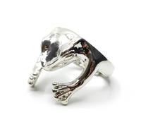 Miniblings Anillo de rana - Joyería de moda original I Rana Rey Cuento de Hadas Príncipe Princesa - Anillo de dedo para mujer, 20mm, Metal, desconocido