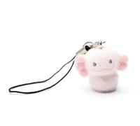 Miniblings Axolotl - Colgante móvil de terciopelo para niños, acuario, mantillo desnudo, joyería de moda hecha a mano, llavero de joyería para teléfono celular