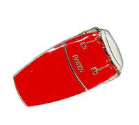 Miniblings Conga Tambor de la percusion Broche Rojo de la música - Hecho a Mano joyería de Moda I Boton del Pin prendedores