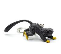 Miniblings Llavero de tamarín rojo con mono, diseño de monos de garras zoológico de la selva, multicolor, 65mm