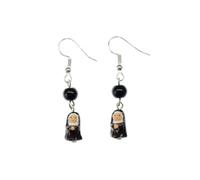 Miniblings monjas suspension de los pendientes Monasterio Santa Iglesia monja de 20 mm de ceramica - joyería de plata hecha a mano de la manera plateo los pendientes del I