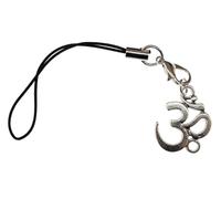 Miniblings Om símbolo Mantra Mul Joyas para móviles Yoga Yogini Shanti Mano Colgante de la Joyería I Llavero, Metal