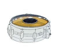Miniblings Tambor de la Trampa Tambor Broche músicos de percusion Música Pin - Hecho a Mano joyería de Moda Boton i Pin prendedores