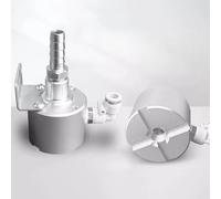 Minibomba Neumática de Transferencia, Bomba de Líquido Accionada por Aire, Extractor de Fluidos al Vacío de Aleación de Aluminio con Soporte y Manguera de Drenaje de 1 M