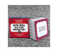 Minibox - How well do you know me? Game board cards for family entertainment and get-togethers