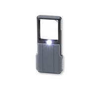 Carson Lupa portátil MiniBrite PO-55 – 5x LED, lente asférica, funda protectora