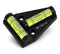 MINIC Nivel de Burbuja en Cruz - Pequeño, Duradero e Irrompible - Nivelador para Caravana - Accesorios Camper para Furgonetas - Spirit Level (Estándar)