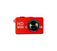 Minicámara 1080P, Cámara Digital con Zoom Digital 16X, Grabadora de Vídeo para Vlogs de Estilo Vintage, Cámara Web para Niños, Color Rojo