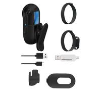Minicámara de acción corporal - Múltiples características de collar estable deportivo, cámaras monitores con lente gran angular de 170° | Cámara HD ligera de 1080p, grabadora de suministros para