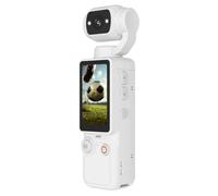 Minicámara de acción Deportiva Q7, videocámara HD 1080P con Pantalla de 1,9 Pulgadas, Lente óptica Ajustable 180° con luz de Relleno integrada, batería integrada de 2000 mAh,White-136 * 34.6 * 31mm
