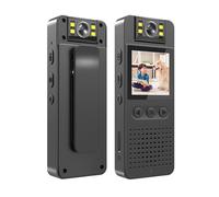 Minicámara HD 1080P con pantalla LED, videocámara pequeña con detección de movimiento y grabación en bucle, ideal para oficina y hogar,
