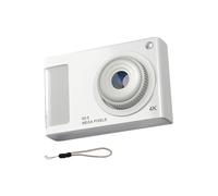 Minicámara HD de 48 MP, pantalla IPS de 2,4 pulgadas, cámara digital con zoom 16X, cámara de video 4K con luz de relleno para niños y
