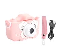 Minicámara infantil con estampado de cachorro, 13 MP con funda protectora de silicona, grabación de vídeo 1080P para niños pequeños y niños,