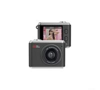 Minicámara portátil con foto de 64 MP y vídeo de 1080p, zoom de 16x, pantalla IPS de 1,4 pulgadas, cámara de acción compacta para estudiantes y principiantes, diseño de llavero en blanco, negro