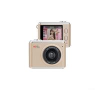 Minicámara portátil con foto de 64 MP y vídeo de 1080p, zoom de 16x, pantalla IPS de 1,4 pulgadas, cámara de acción compacta para estudiantes y principiantes, diseño de llavero en blanco, negro