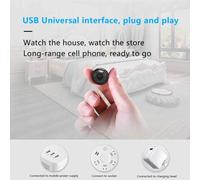 Minicámara WiFi inalámbrica, videovigilancia HD en tiempo real, soporte giratorio magnético para fácil posicionamiento y monitoreo, visión