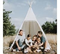 Minicamp Tienda de tipi al aire libre para adultos y niños tipi de 7 pies de alto, tamaño grande para adultos para pícnic, fiestas de pijamas y celebraciones