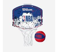 Minicanasta de baloncesto mural - Wilson Mini Hoop NBA azul blanco Talla única