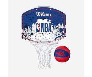 Minicanasta de baloncesto mural - Wilson Mini Hoop NBA azul blanco Talla única
