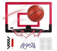 Minicanasta de baloncesto para niños, ajustable, sin agujeros | Canasta de baloncesto portátil para niños, para preescolar, fiesta de cumpleaños, vacaciones, sala de juegos, aula, viajes