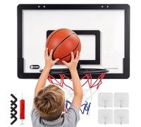 Minicanasta de baloncesto para niños, ajustable, sin agujeros | Mini canasta de baloncesto de juguete para preescolar, fiesta de cumpleaños, vacaciones, sala de juegos, aula, viajes