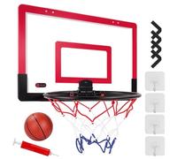 Minicanasta de baloncesto para niños, interactiva, ajustable y sin taladrar | Canasta de baloncesto portátil para niños, para exteriores, preescolar, sala de juegos, aula, fiesta de cumpleaños