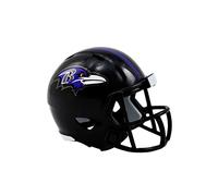 Minicasco de fútbol americano del equipo Baltimore Ravens NFL de Riddell Speed, de tamaño de bolsillo