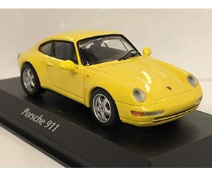 Minichamps 1:43 1993 Porsche 911-Amarillo, Color Amarillo (Maxichamps 940063000)