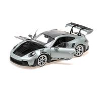 Minichamps 110062044 - Porsch. 911 (992) GT3RS Silver 2023 - Escala 1/18 - Coche en Miniatura