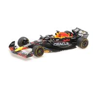 Minichamps 110232301 - Red Bul Racing RB19 MAX Verstappen Winner Abu Dhabi World Champion GP 2023 - Escala 1/18 - Coche en Miniatura