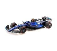 Minichamps 117231102 - Williams Racing FW45 Logan Sargeant Williams 800th GP British GP 2023 - Escala 1/18 - Coche en Miniatura