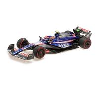 Minichamps 117240122 - Vis. Cash Vcarb 01 Yuki Tsunoda 2024 - Escala 1/18 - Coche en Miniatura