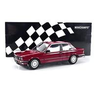 Minichamps 155026008 1:18 BMW 323I (E30) -1982-Red (Carmine) Coche Miniatura Coleccionable, Rojo
