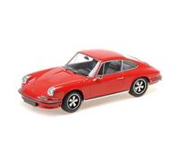 Minichamps 155063000 - Porsch. 911 S Red 1972 - Escala 1/18 - Coche en Miniatura