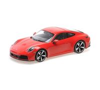 Minichamps 155064020 - Porsch. 911 (992.2) Carrer. Coupe Red 2024 - Escala 1/18 - Coche en Miniatura