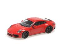 Minichamps 410063000 - Porsch. 911 (992) Carrera 4 GTS Red 2019 - Escala 1/43 - Coche en Miniatura
