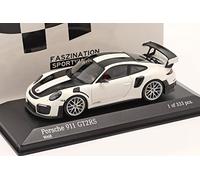 Minichamps 413067278 - Porsche 911 (991 II) GT2 RS Weissach Package 2018 - Llantas blancas y plateadas 1:43