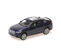 Minichamps 870020521 - B-M-W X6 Blue Metallic 2020 - Escala 1/87 - Coche en Miniatura