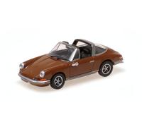 Minichamps 870064560 - Porsch. 911 Targa Brown Metallic 1972 - Escala 1/87 - Coche en Miniatura