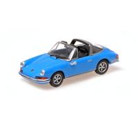 Minichamps 870064562 - Porsch. 911 Targa Blue 1972 - Escala 1/87 - Coche en Miniatura