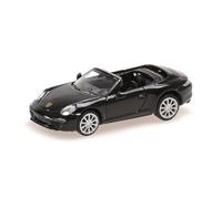Minichamps 870068031 Porsch. 911 Cabriolet Black 2013 - Escala 1/87 - Coche en Miniatura