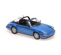 Minichamps 940061362 - Porsch. 911 Targa (964) Blue Metallic 1991 - Escala 1/43 - Coche en Miniatura
