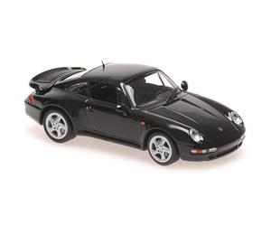 Minichamps 940069204 - Porsch. 911 Turbo S (993) Black 1995 - Escala 1/43 - Coche en Miniatura